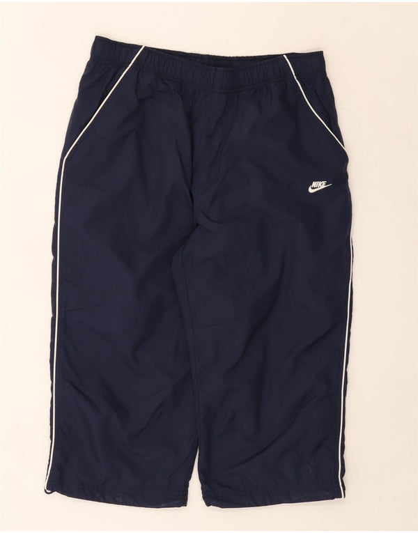 Pantaloncini sportivi da uomo Nike Bermuda medi in nylon blu navy