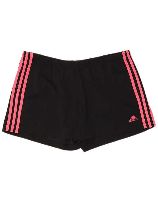 Pantaloncini sportivi ADIDAS da donna UK 18 XL poliestere nero
