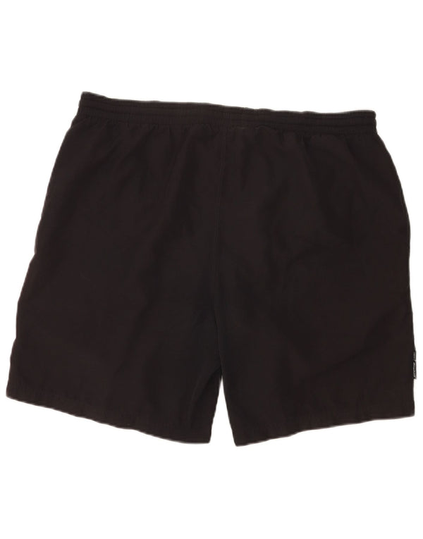 Pantaloncini da bagno Reebok da uomo medio nero in poliestere