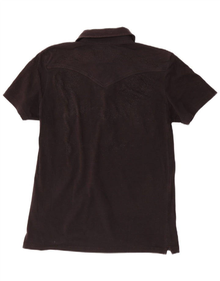 Polo da donna Lee UK 16 grande in cotone nero