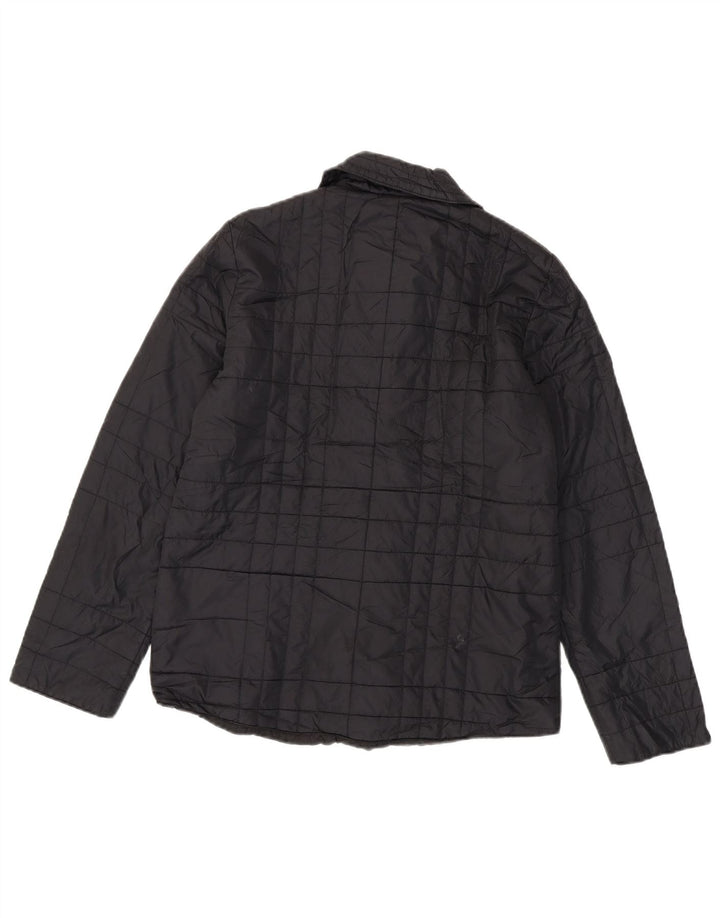 Giacca imbottita da donna EDDIE BAUER UK 10 piccola in nylon nero