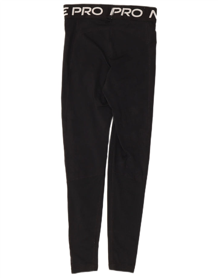 Leggings grafici da donna Nike UK 8 piccoli poliestere nero