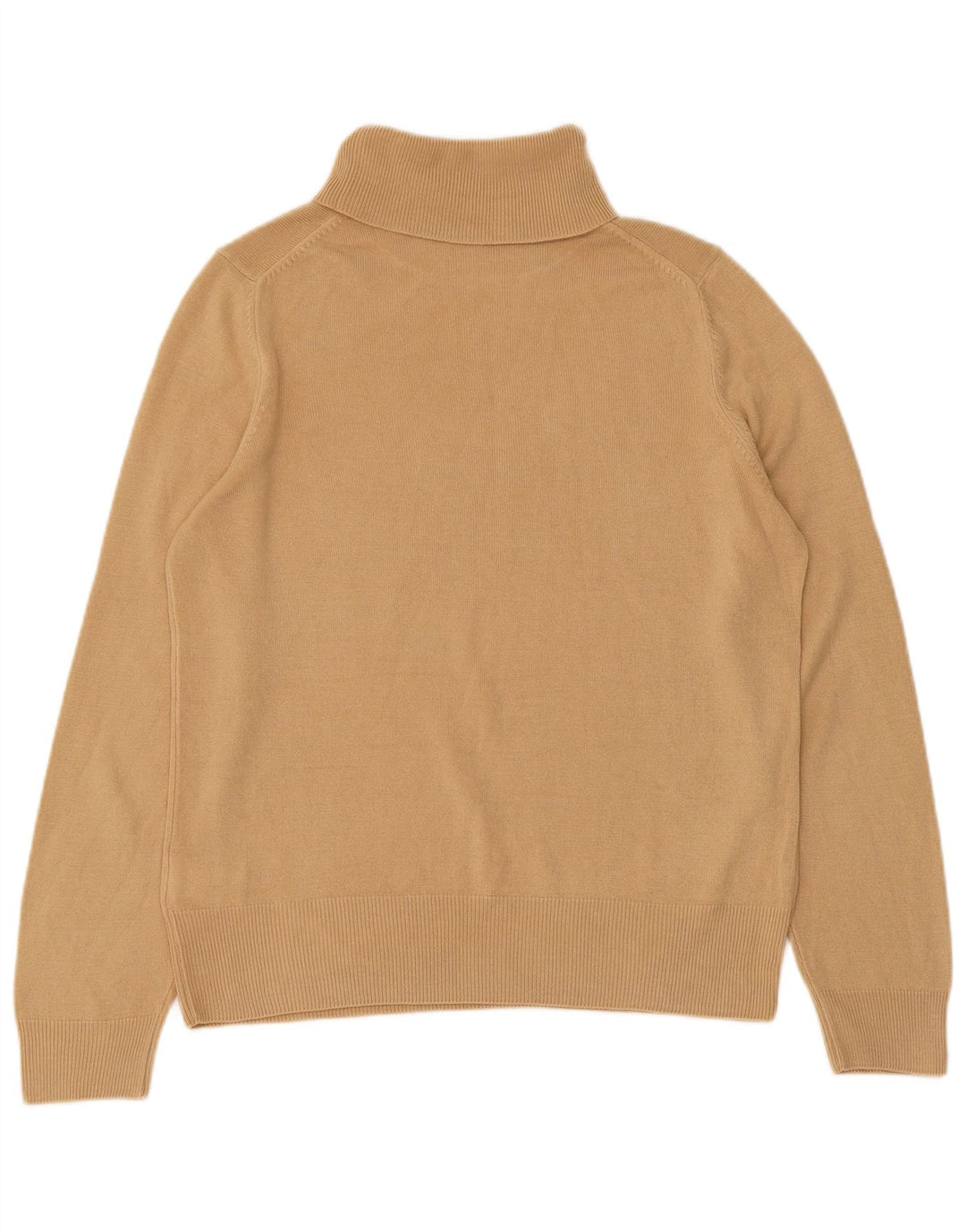 Maglione maglione a collo alto da donna Marks & Spencer UK 12 Acrilico marrone medio