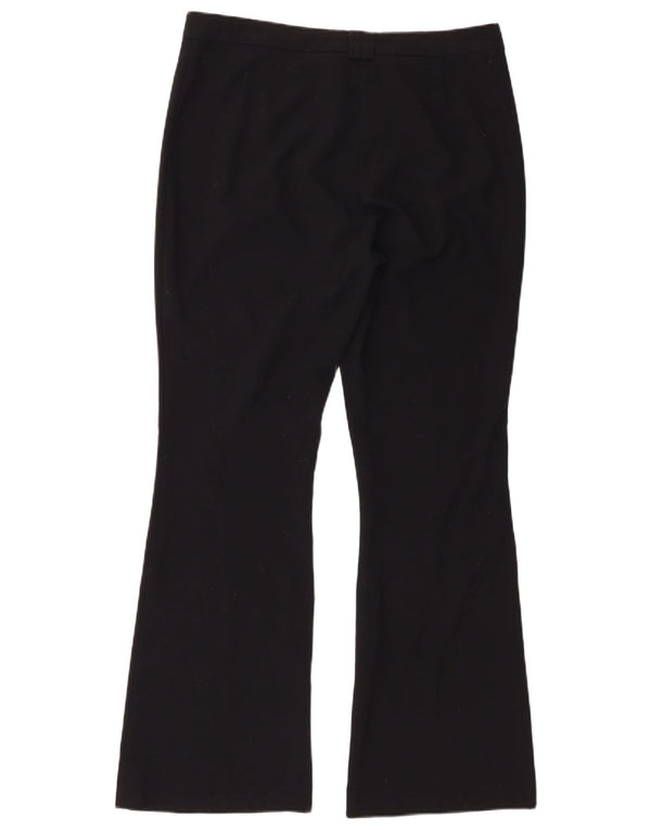 Pantaloni da abito Bootcut da donna Marks & Spencer UK 12 Medio W32 L30 Nero