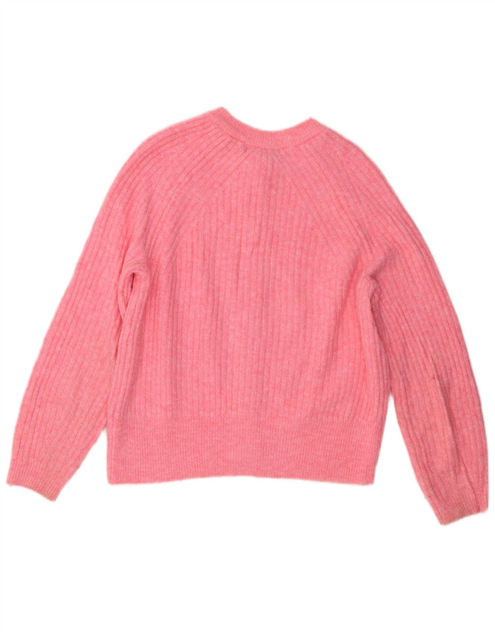 Maglione cardigan vestibilità regolare da donna Marks & Spencer UK 14 Rosa medio