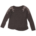 Camicetta da donna Zara Top UK 10 piccola in cotone grigio