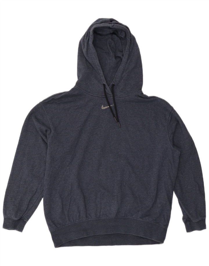 Felpa con cappuccio oversize da donna Nike UK 6 XS blu navy cotone