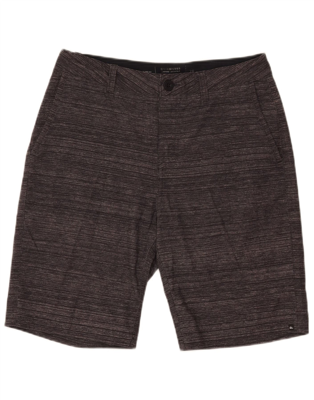 Pantaloncini chino da uomo Quiksilver W28 piccoli in poliestere a righe grigie