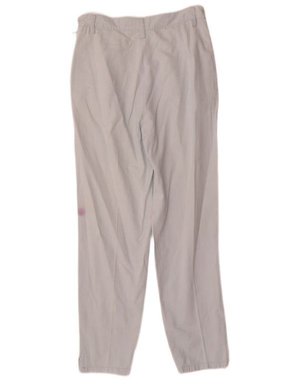 Pantaloni Chino Pegged Donna Stefanel IT 46 Large W26 L27 Blu Cotone