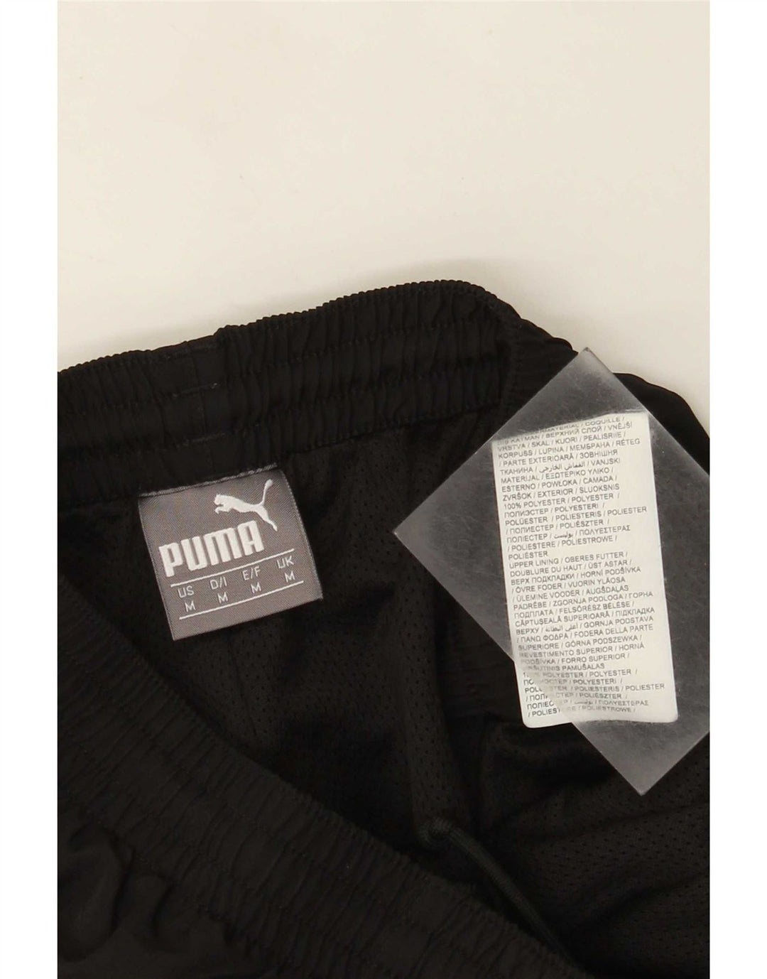 Pantaloni da tuta da donna Puma UK 14 Medium Black Poliestere Sports