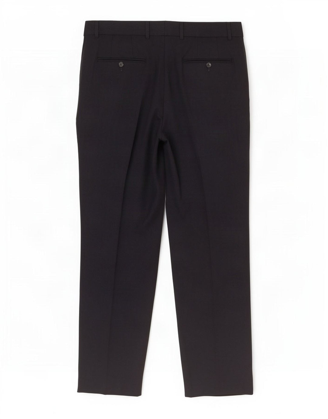 Pantaloni da abito dritti da uomo Zara EU 44 Large W34 L29 poliestere blu navy