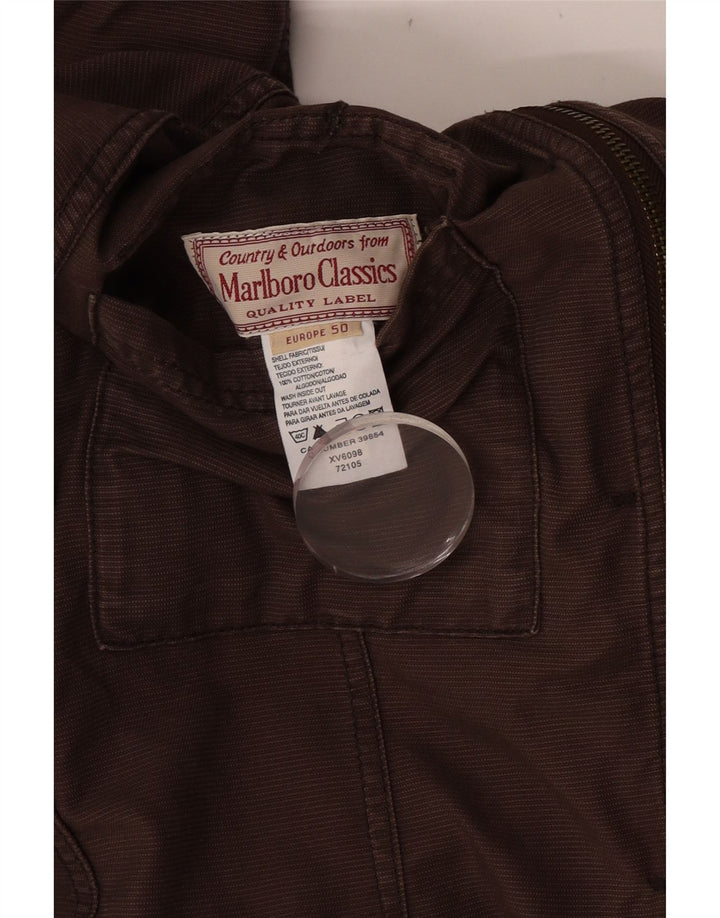 Giacca utilitaria reversibile da donna Marlboro Classics EU 50 3XL cotone marrone