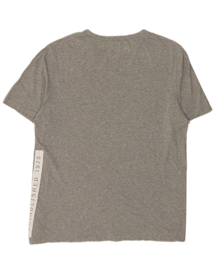 TIMBERLAND T-shirt grafica da uomo con vestibilità regolare, top in cotone chiazzato grigio medio