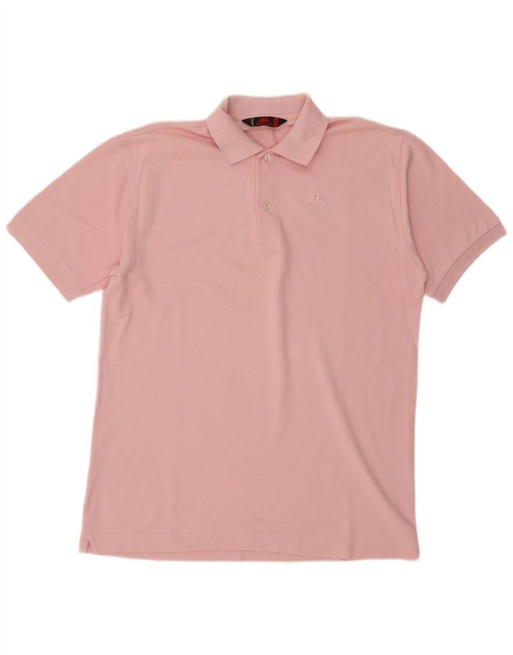 Polo Kappa Uomo Large Rosa In Cotone