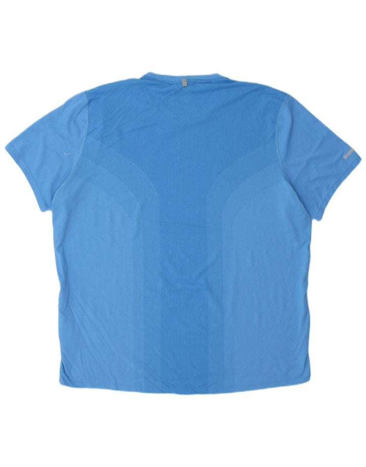 T-shirt Nike da uomo Dri Fit Top XL blu poliestere