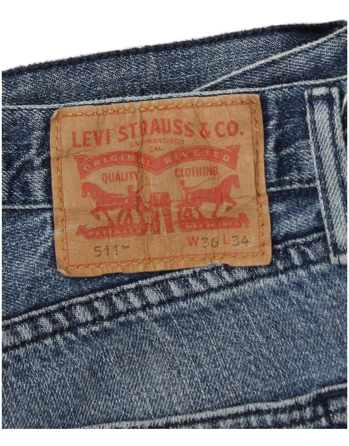 Jeans Levi's Uomo 511 Slim W36 L34 Cotone Blu