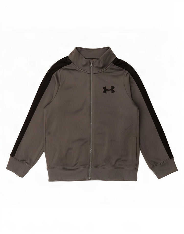 Giacca da tuta da ragazzo Under Armour 7-8 anni Small Grey Colourblock