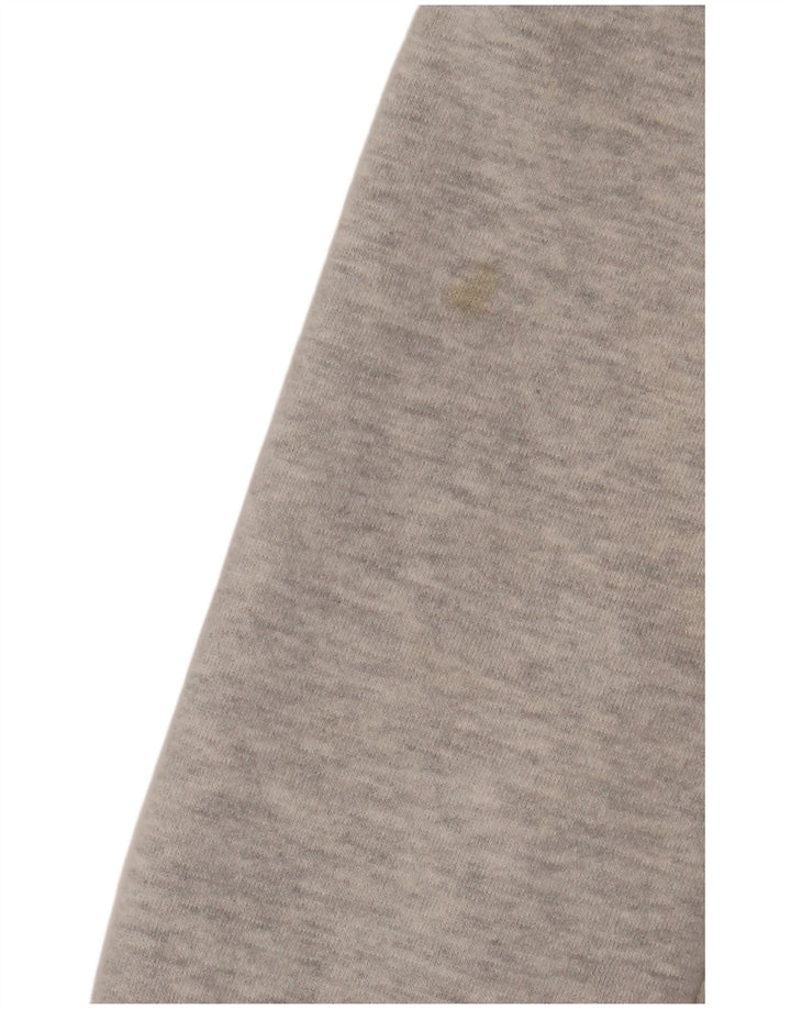 Maglione con cappuccio e zip grafica da uomo SUPERDRY in cotone chiazzato grigio piccolo