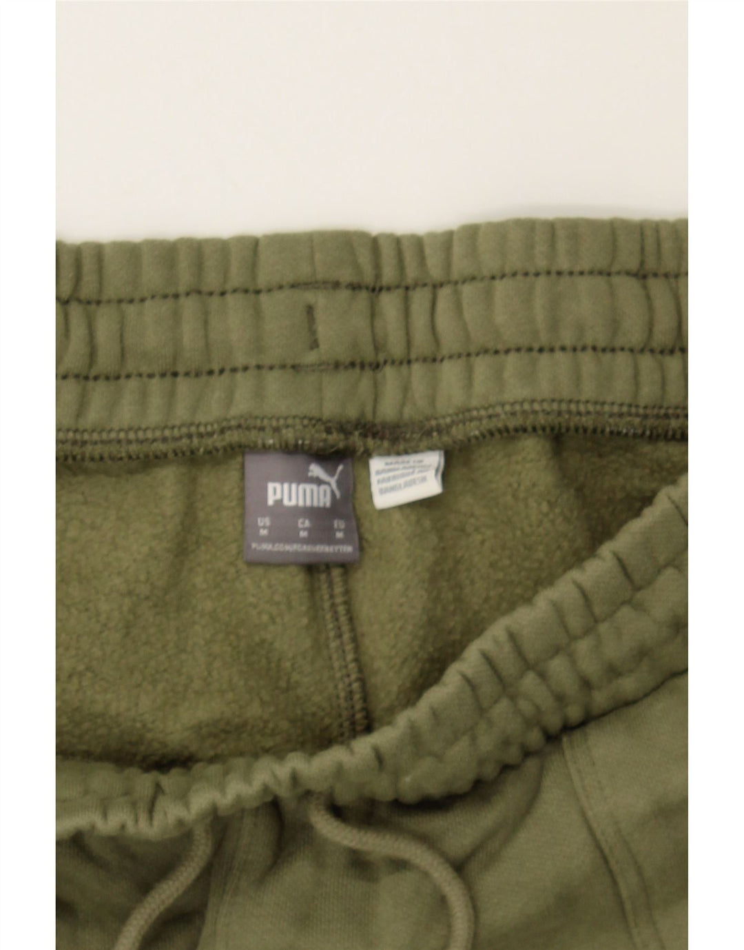 PUMA Womens Tracksuit Trousers Joggers UK 12 Medium  Green Vintage Puma and Second-Hand Puma from Messina Hembry 