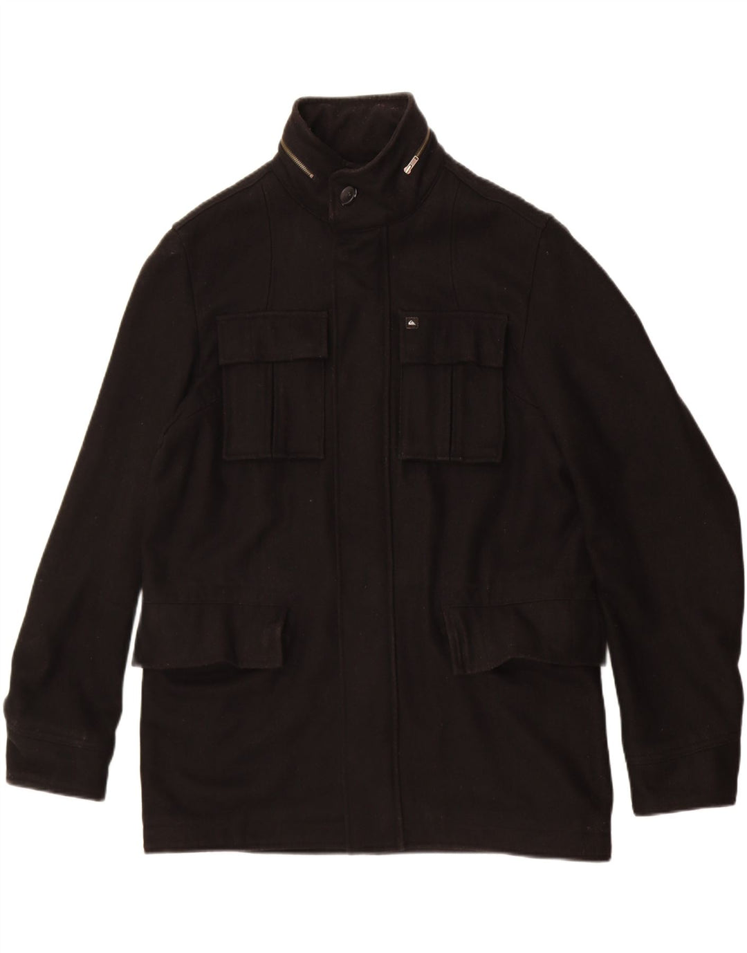 Giacca utility da uomo Quiksilver UK 38 lana nera media
