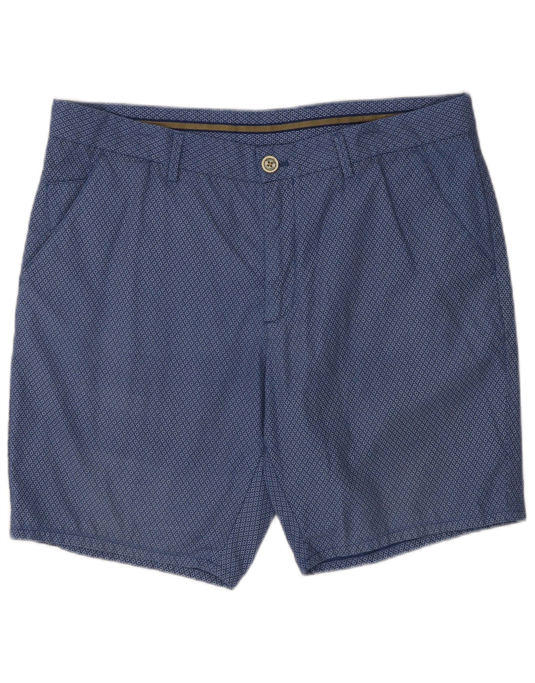 Pantaloncini chino da uomo Massimo Dutti EU 44 Large W34 Blu navy maculato