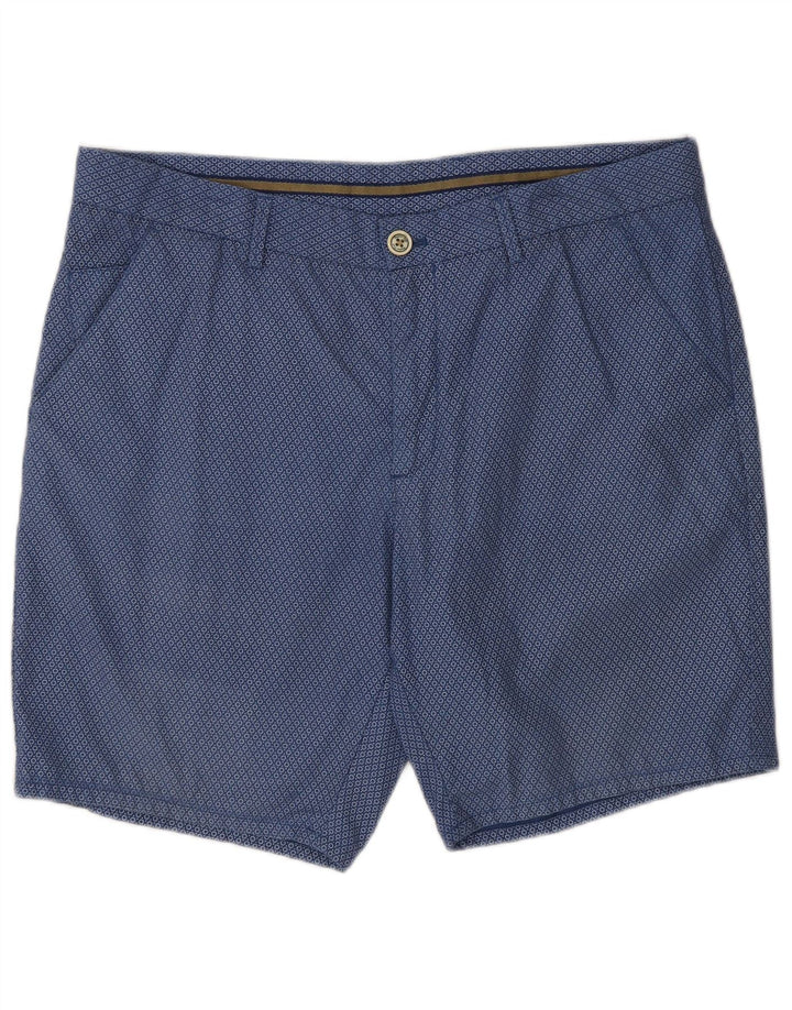 Pantaloncini chino da uomo Massimo Dutti EU 44 Large W34 Blu navy maculato