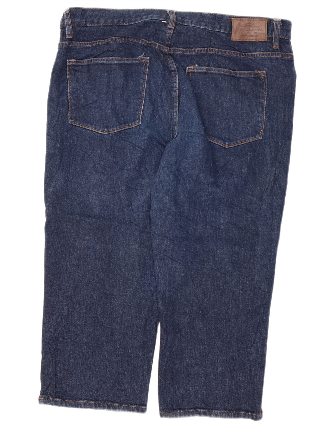 RALPH LAUREN Jeans Capri da donna US 16 2XL W38 L21 Cotone blu navy