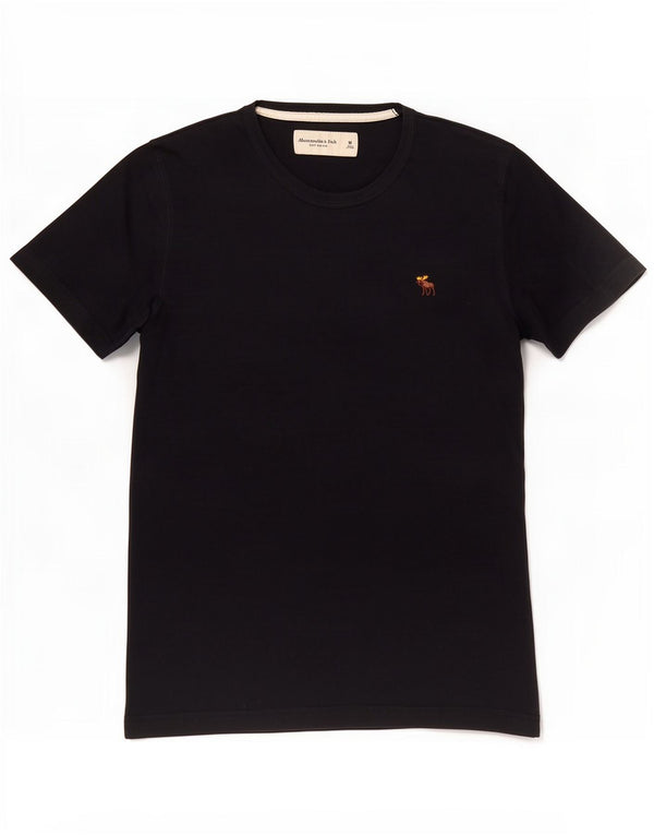 T-shirt da uomo Abercrombie & Fitch in cotone medio blu navy