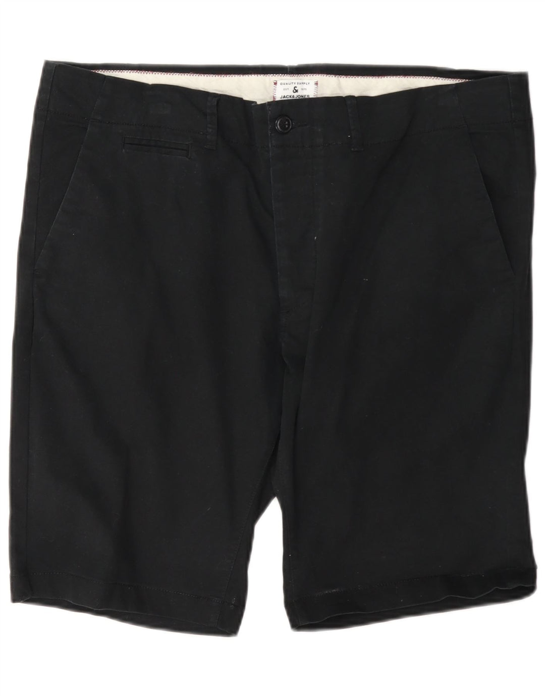 Pantaloncini chino da uomo Jack & Jones XL W38 cotone nero