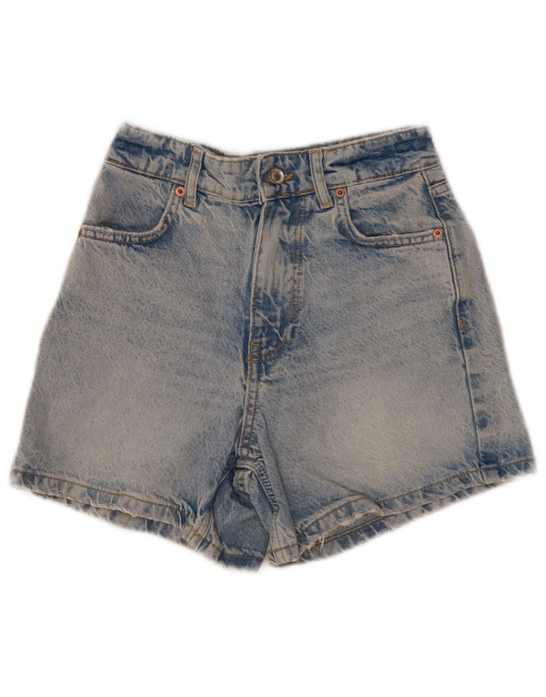Pantaloncini di jeans da donna Zara EU 32 2XS W22 cotone blu