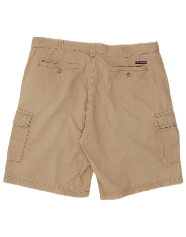 Pantaloncini cargo da uomo Champion grandi W36 in cotone beige