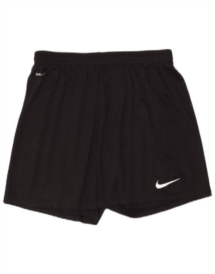 Pantaloncini sportivi Nike Dri Fit da uomo, grandi, in poliestere nero