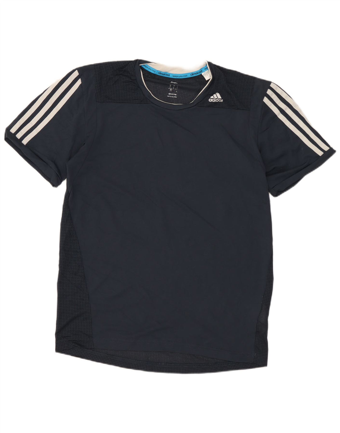 T-shirt Adidas Climacool da uomo Top piccola in poliestere blu navy