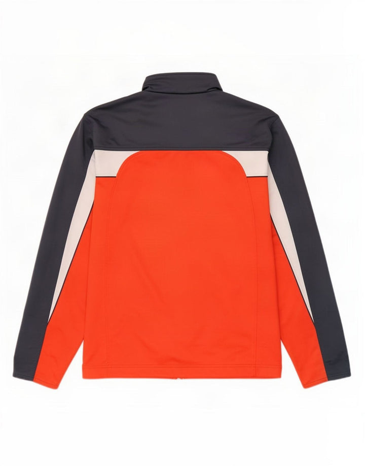 Giacca da tuta da uomo Diadora Large rossa in poliestere color block