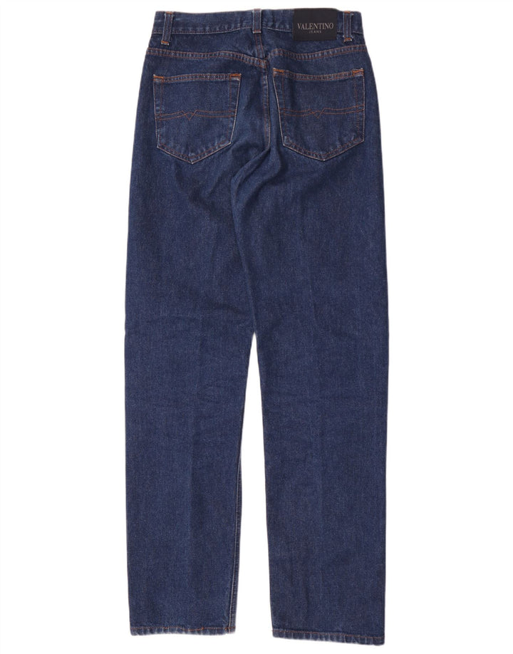 Jeans dritti da uomo Valentino W32 L32 in cotone blu
