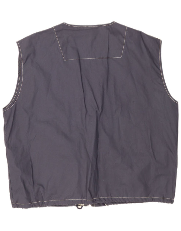 Gilet utility da uomo America IT 52 XL in cotone blu navy