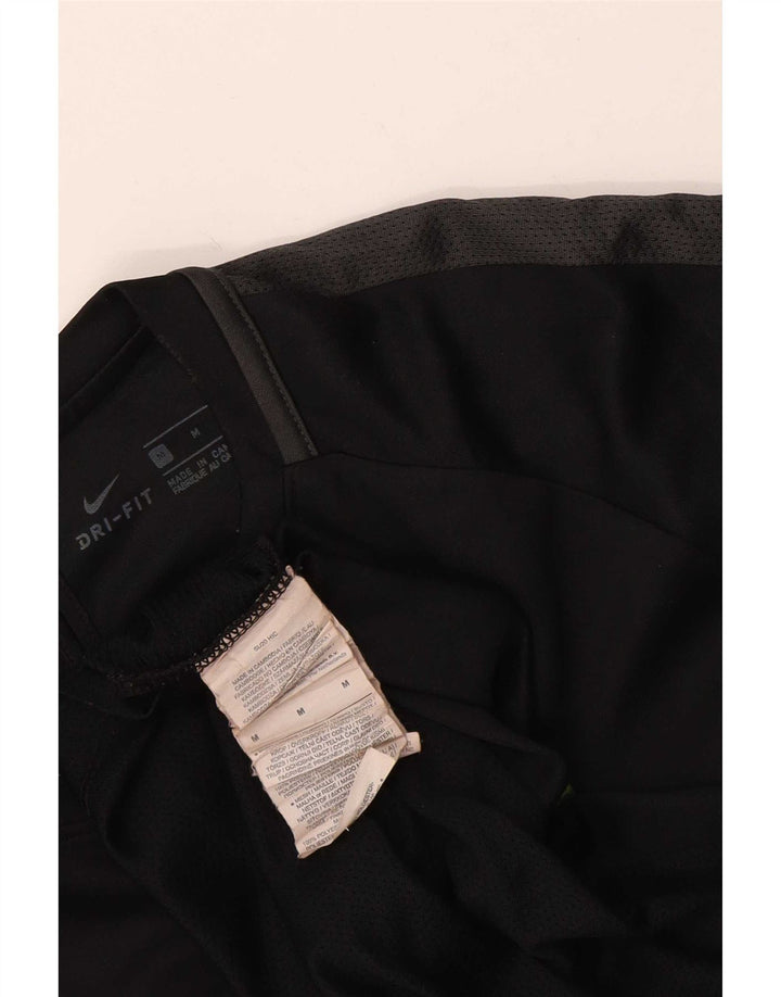 T-shirt grafica Nike Dri Fit da uomo, parte superiore in poliestere nero medio