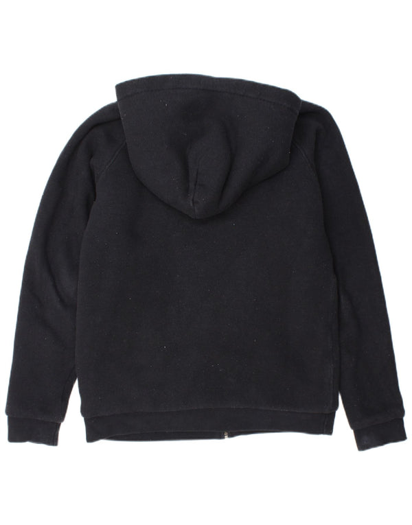 JACK WILLS Maglione con cappuccio e zip Sherpa grafico da donna UK 10 piccolo nero