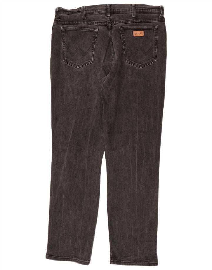 Jeans dritti elasticizzati Texas da uomo Wrangler W38 L34 cotone grigio
