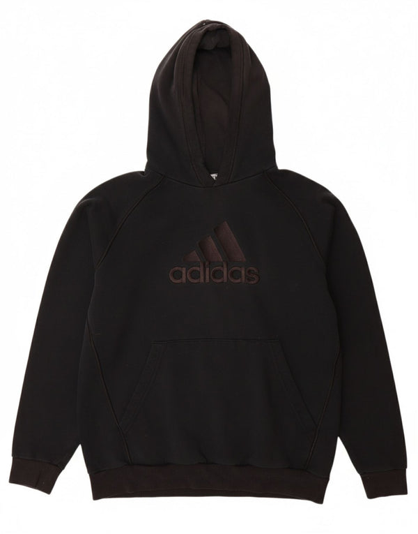Felpa con cappuccio grafica ADIDAS da ragazzo 15-16 anni nera
