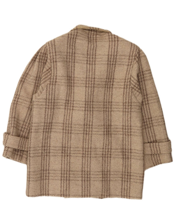 Giacca blazer doppiopetto da uomo C&A UK 38 Lana pied de poule beige medio