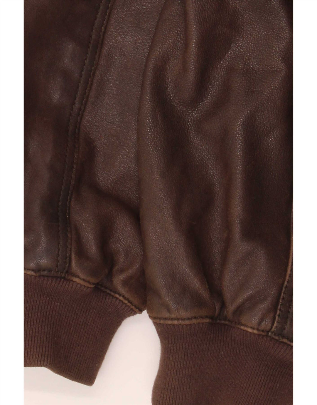 Giacca in pelle vintage da uomo UK 40 grande marrone