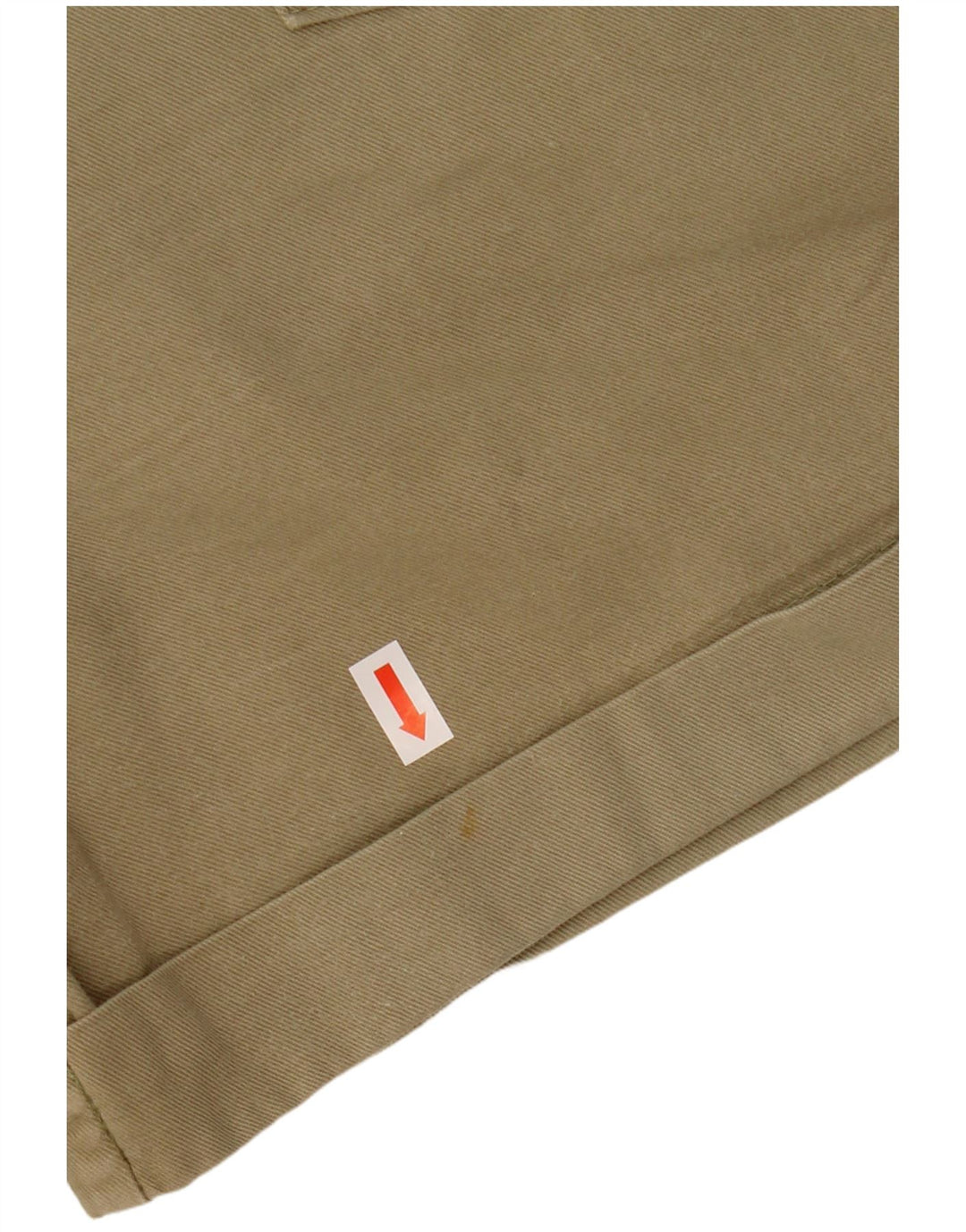 Pantaloncini chino vintage da donna a vita alta W28 medio kaki