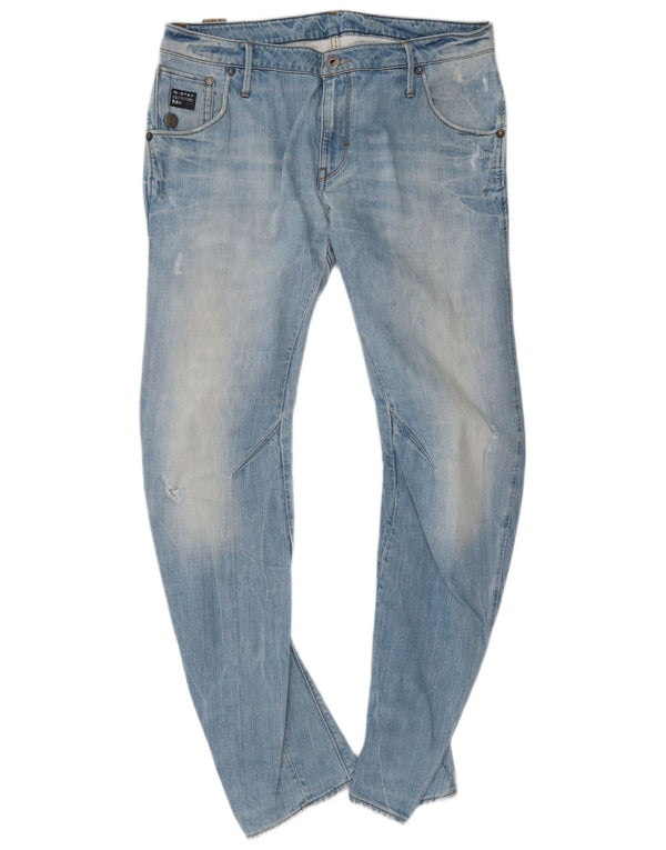 Jeans slim banana effetto consumato da uomo G-Star W36 L34 cotone blu
