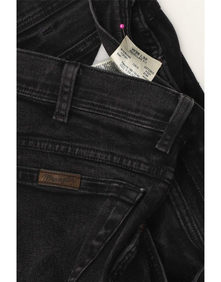 Jeans dritti da uomo Wrangler W36 L30 cotone nero