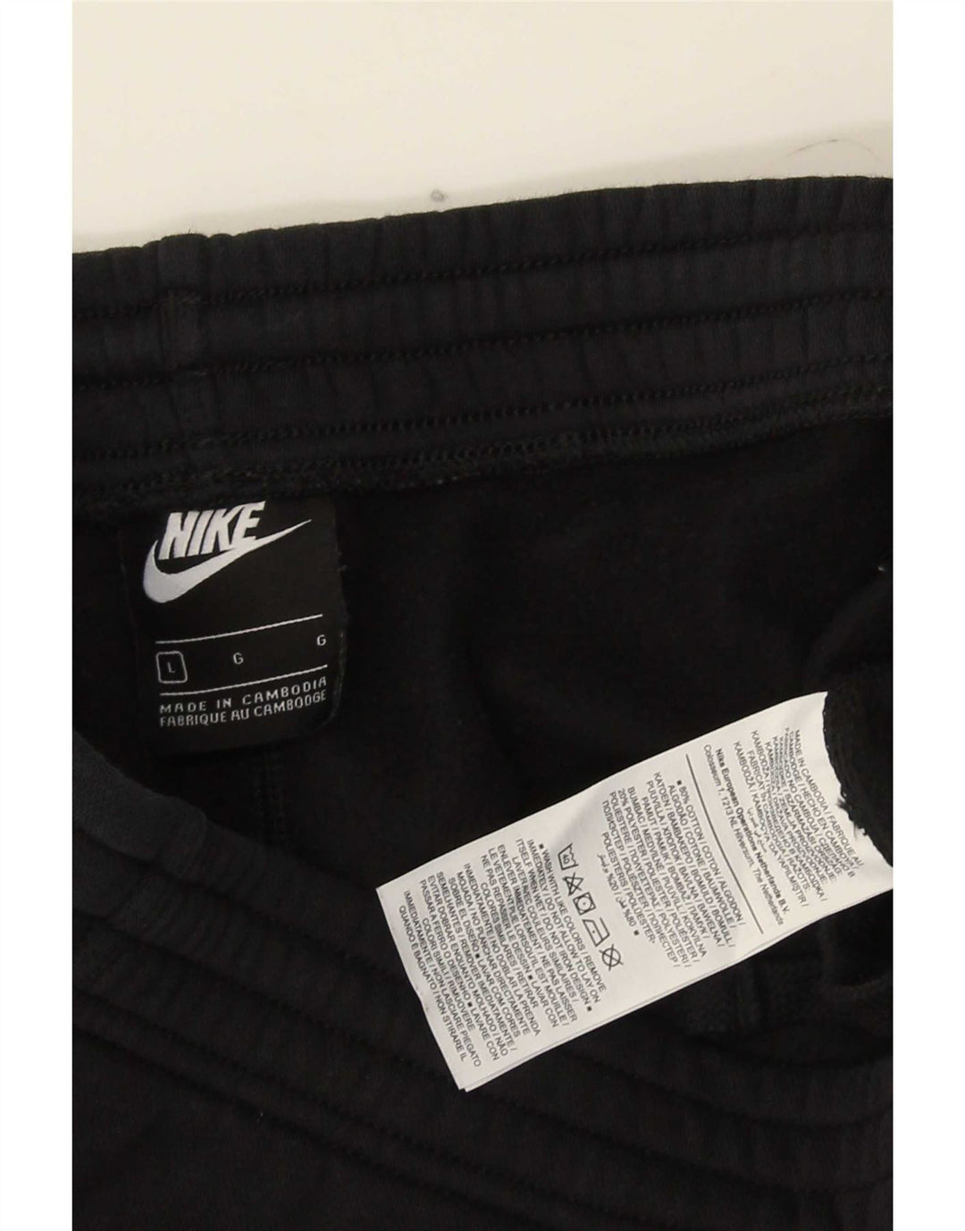 Pantaloni da tuta da uomo Nike Joggers grandi in cotone nero