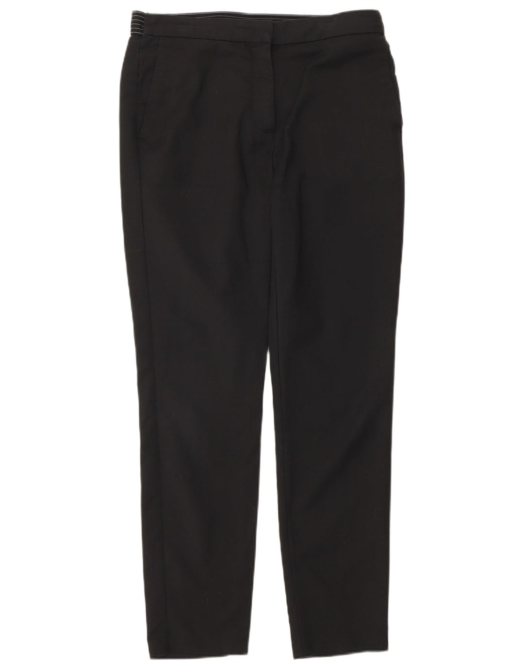 ZARA Womens Slim Chino Trousers Medium W28 L28 Black Cotton