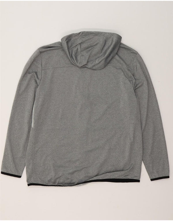 Maglione con cappuccio e zip Dri-Power da uomo Russell Athletic, grande in poliestere grigio