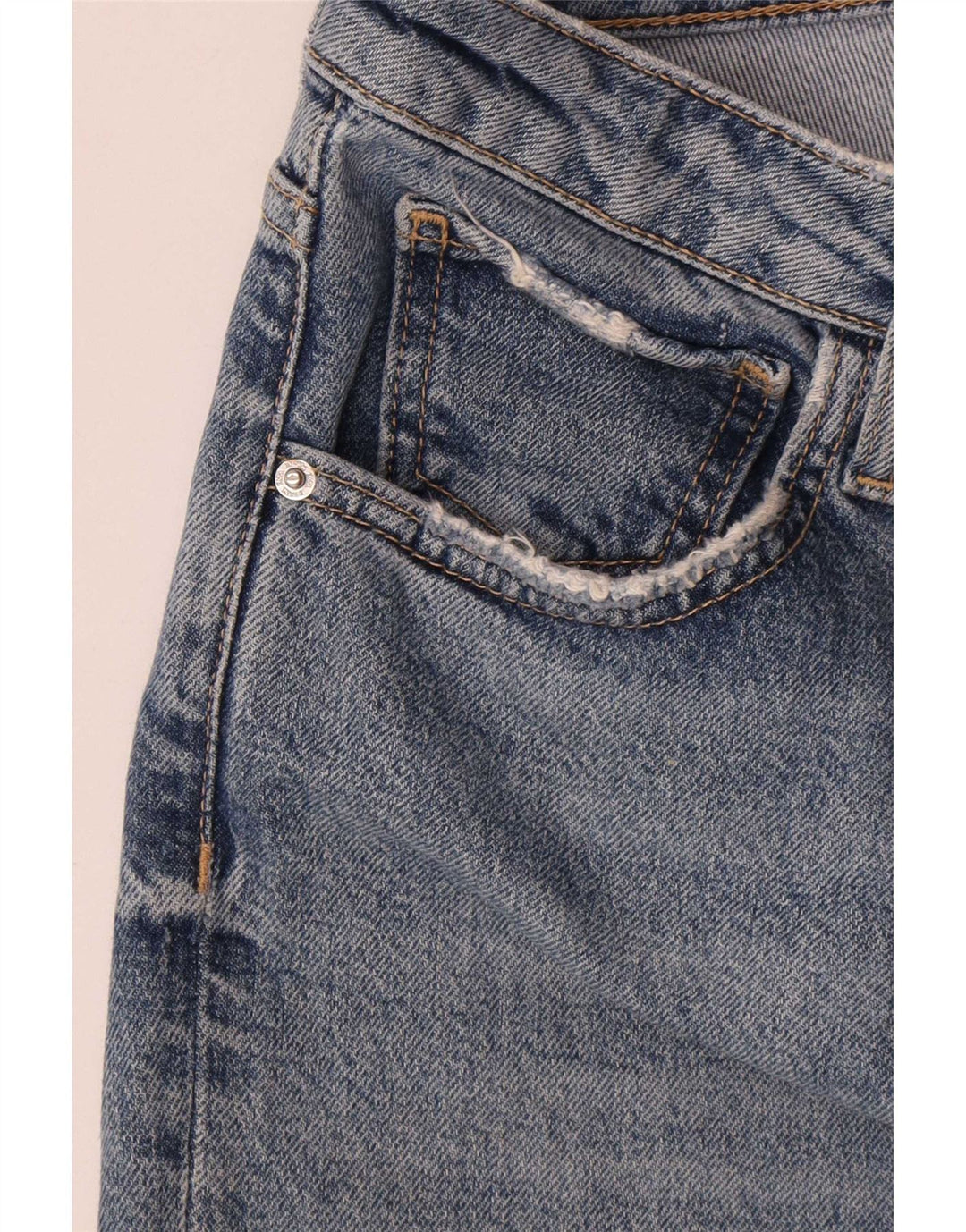 Jeans dritti da donna Zara EU 38 piccoli W28 L28 blu