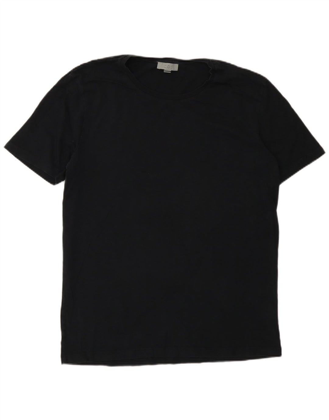 T-shirt da uomo Cos Top in cotone nero medio